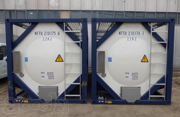 Танк-контейнер тип Т11 объём 21м3 для перевозки компонентов эмульсионных взрывчатых веществ, новый.