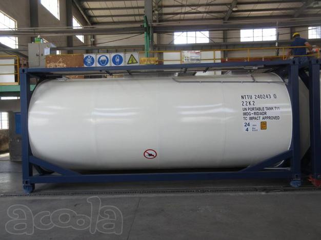 Танк-контейнер тип Т11 объём 24м3 для перевозки кислоты, новый.