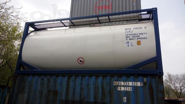 Танк-контейнер объём 25м3 тип Т11 для перевозки нефтехимической продукции, новый.